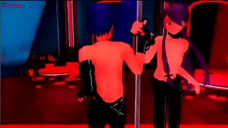 &lpar;MMD GAY&rpar;  Kaito and Gakupo hot pole dance